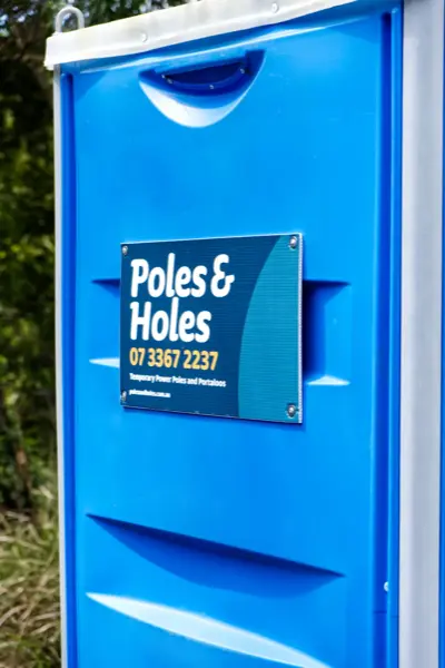 Sewer-connected portable toilet unit